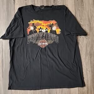 Harley-Davidson Brotherhood Tshirt Black Size XXL San Juan Puerto Rico 2013